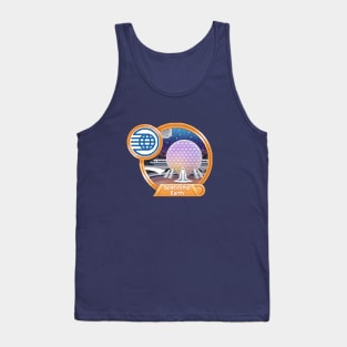 Spaceship Earth Pixel Art Tank Top